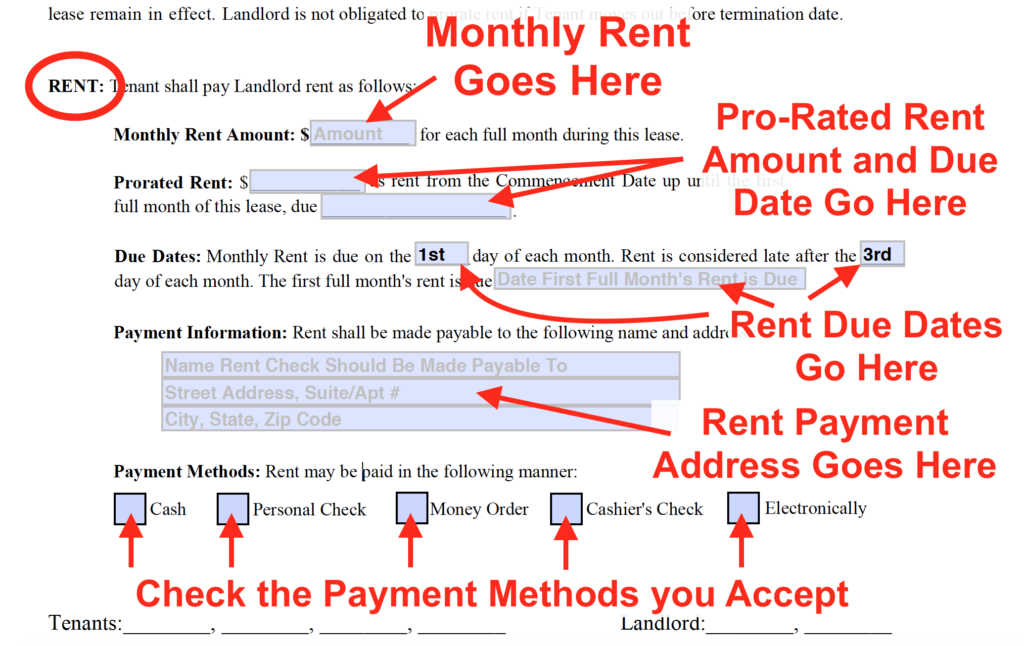 Lease Template Guide - Rent