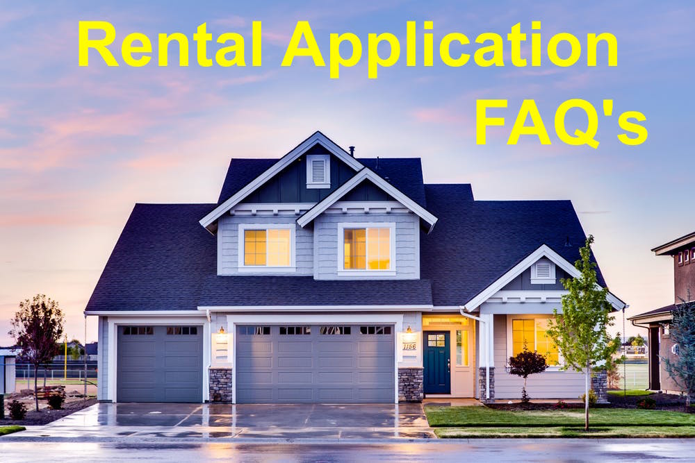 Rental Application FAQ's