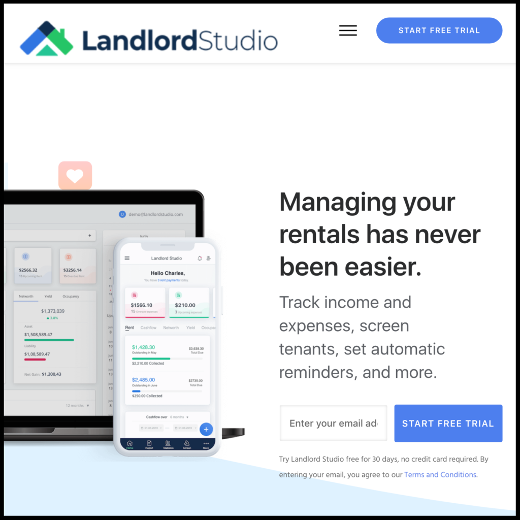 Landlord Studio Property Management Tool